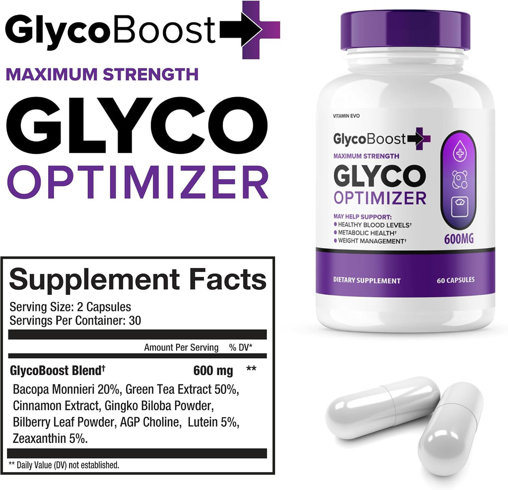GlycoBoost Cápsulas, Apoyo de Glucógeno, 60 Cápsulas