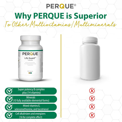 PERQUE Life Guard Mini 180 Tabs – Vitamina C: Favorece la función inmunitaria y la formación de colágeno para la – Image 6
