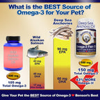 Benson's Best Omega 3 para Gatos y Perros Pequeños - 200 Cápsulas Blandas de 500mg