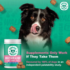 Doggie Dailies Suplemento para Piel y Pelaje con Aceite de Salmón, Colágeno, Omega 3, Aceite de Krill, Biotina y Aceite de Coco - 225 Chews Blandos