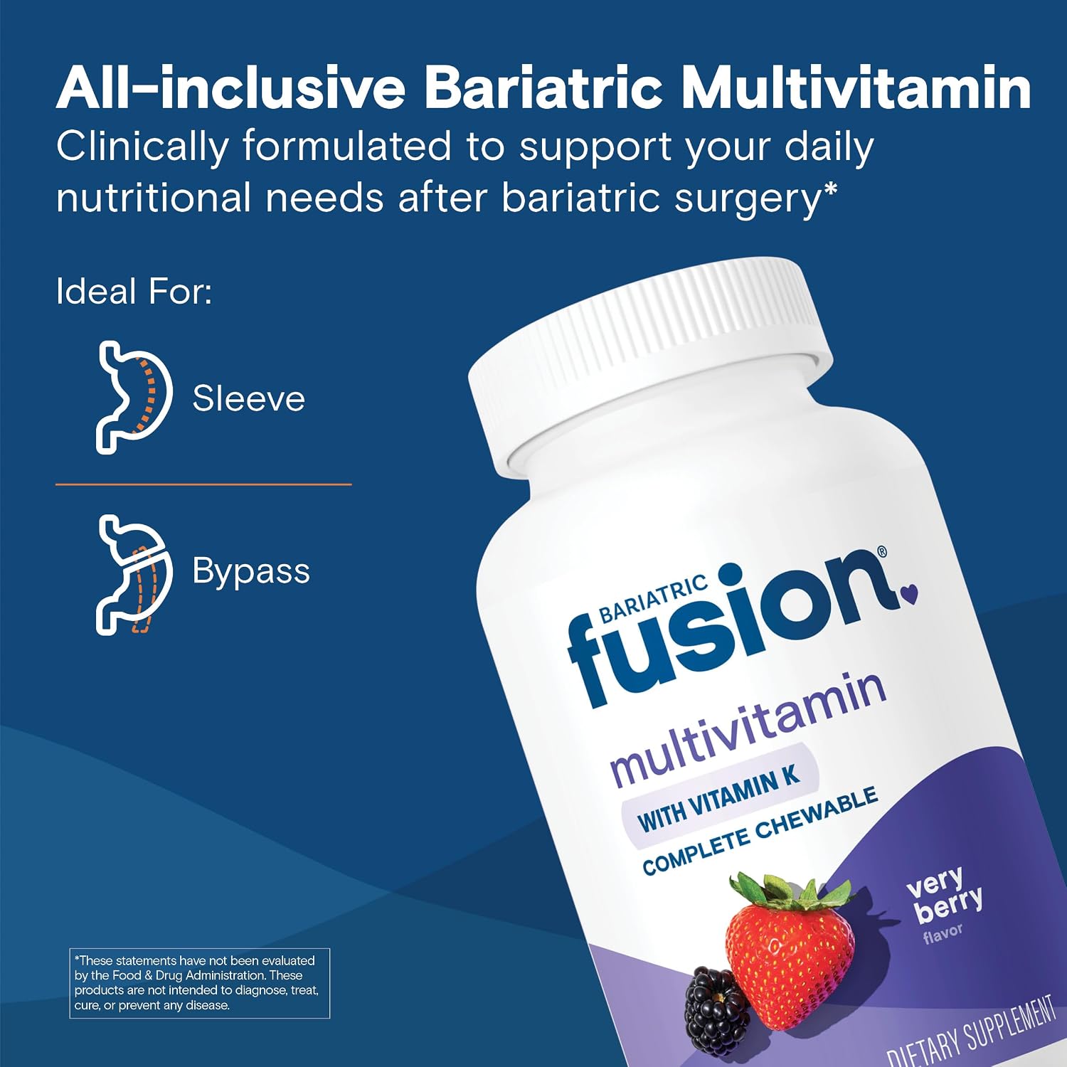 Bariatric Fusion Very Berry Multivitamínico Bariátrico Masticable