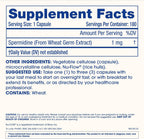 ProHealth Pure Spermidine 1 mg | 180 Cápsulas | Extracto de Germen de Trigo de Origen Vegetal para la Renovación Celular y Apoyo a la Autofagia | No Transgénico, Probado en Laboratorio, Certificado GMP