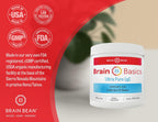 Brain Basics Ultra Pure IgG Supplement - Complemento de IgG Immunolin en Polvo, Sin Lácteos, con Vitaminas y Minerales, 150g, 60 Dosis