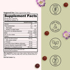 Winged Wellness Multivitamin Gummies para Adolescentes - Vitaminas para el Estado de Ánimo y Salud Hormonal - Gomitas Veganas con Chaste Tree, Lemon Balm, L-Theanine y Huperzine A - 60 Gomitas