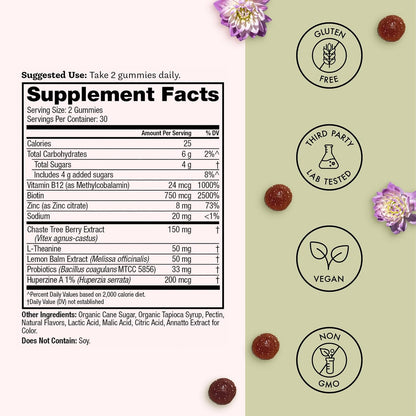 Winged Wellness Multivitamin Gummies para – Lemon Balm (Melissa officinalis): Conocida por sus propiedades – Image 6