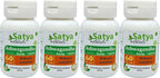 Ashwagandha Forte Cápsulas 500 mg – 60 Cápsulas Vegetales – Satya Naturals (Pack de 4)
