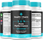 Health Charm (3 Pack) – Cápsulas Multivitamínicas para Hombres, 180 Cápsulas (3 Meses)