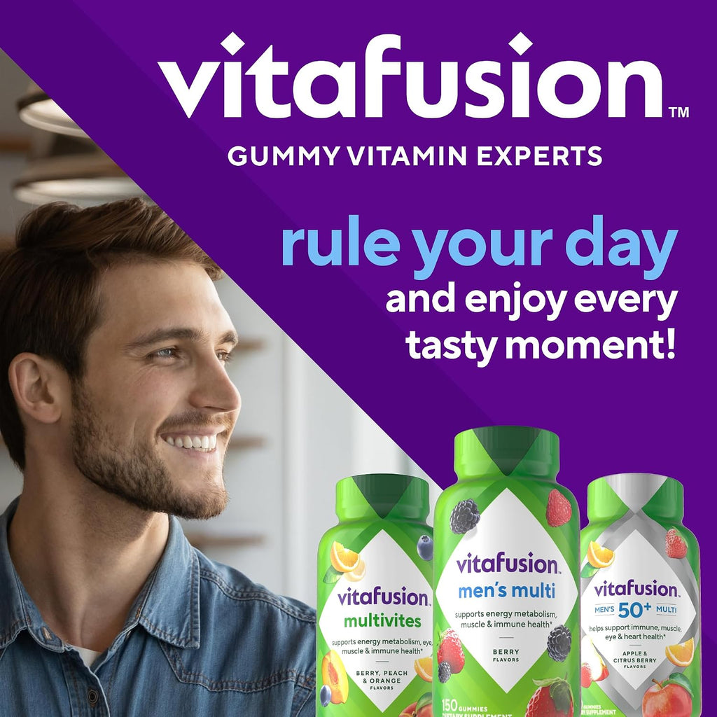 Vitafusion Men's Multivitamin, 150 Berry Flavor Gummies