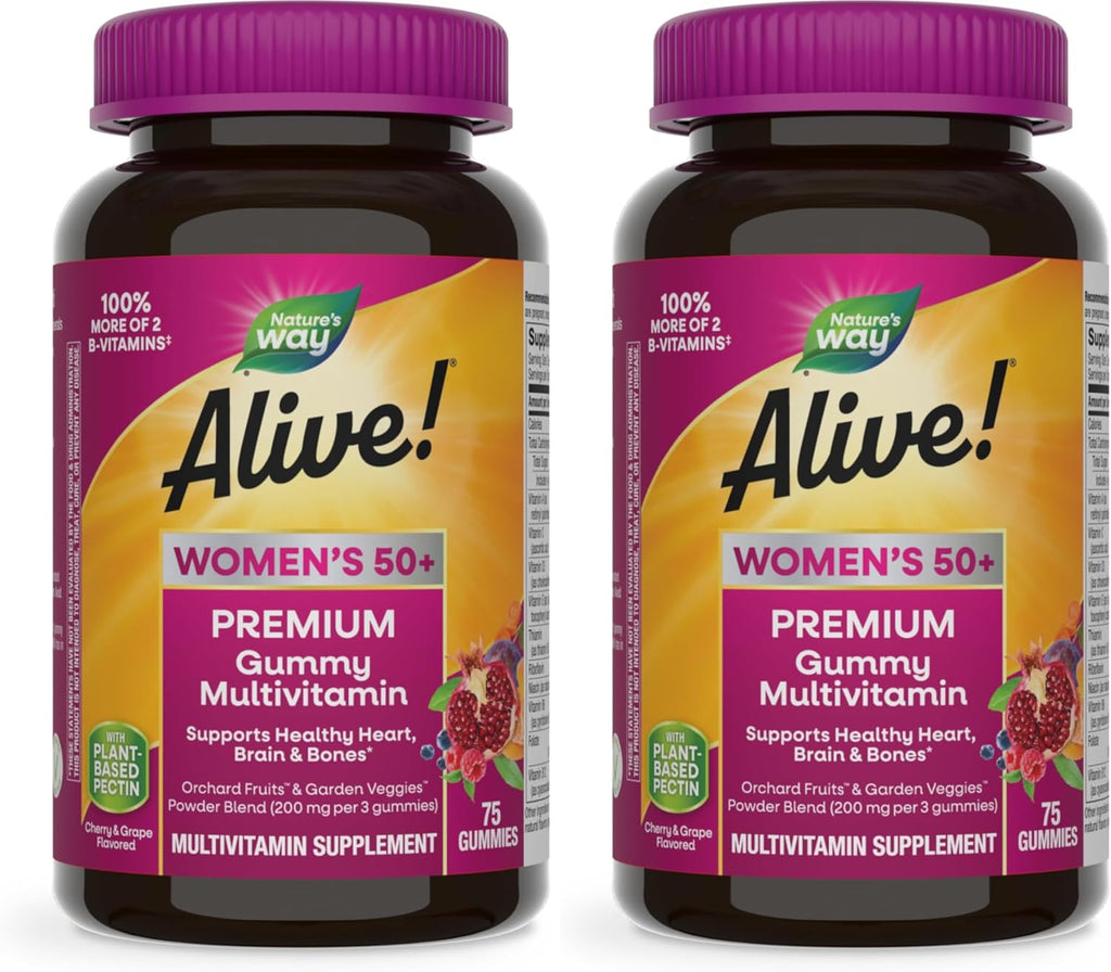 Nature's Way Alive! Multivitamínico prémium en gomitas para mujeres de 50+