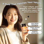 Future Kind Multivitamínico Diario 3 en 1 - Vegano con B12, D3 y Omega-3 - 60 Cápsulas Blandas
