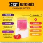 Airborne Comprimidos Efervescentes para el Sistema Inmunitario, Sabor Very Berry - 30 uds con 1000 mg de Vitamina C + Vitaminas A, D, E, Zinc, Selenio, Manganeso y Hierbas - Sin Azúcar, Sin Gluten