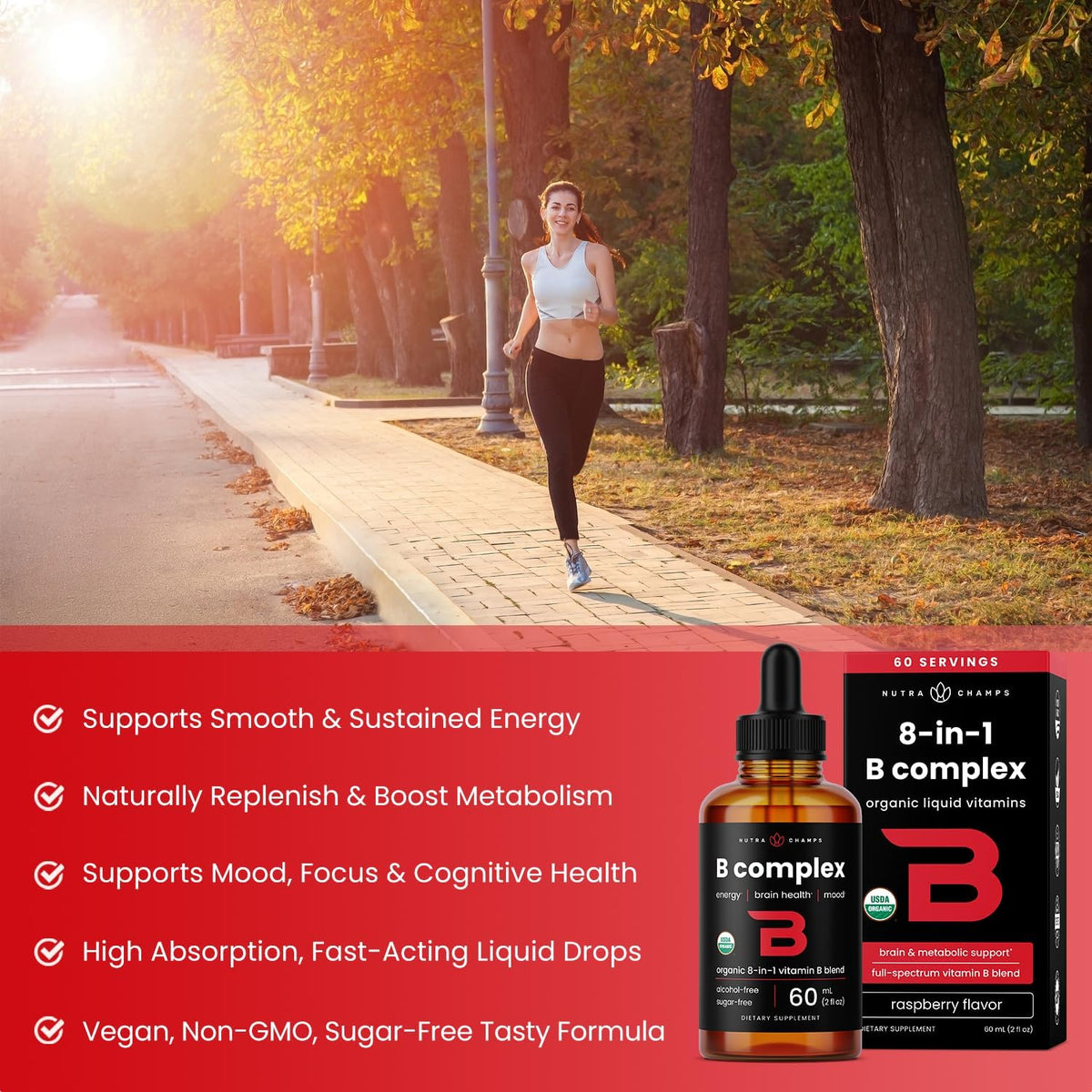 Complejo B Orgánico Líquido Sublingual con – Deportistas que desean apoyar el metabolismo energético y la – Image 4