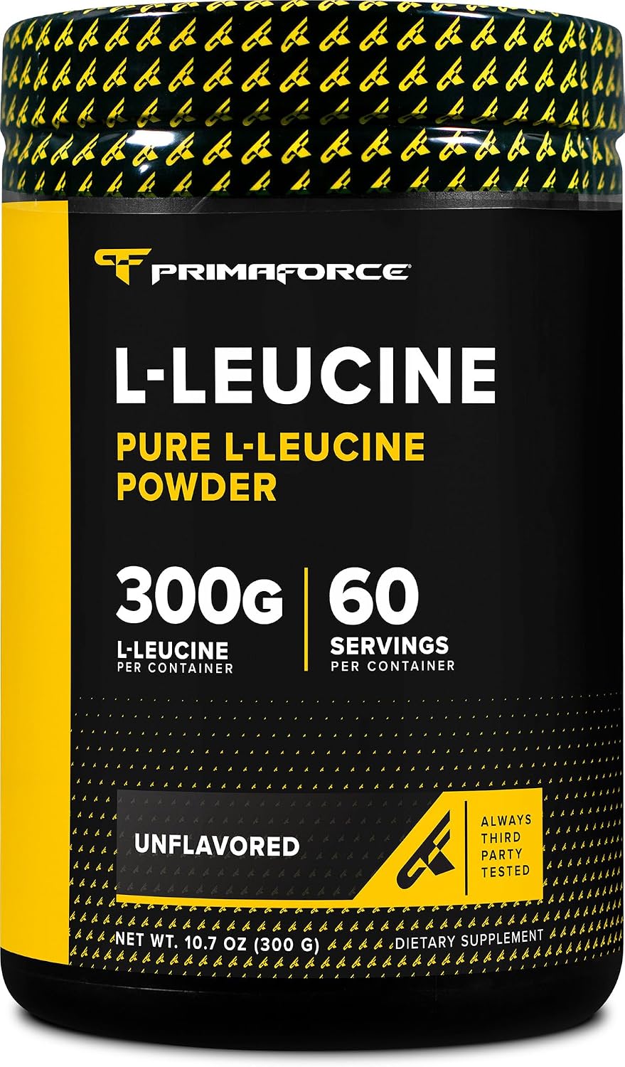 Primaforce L-Leucina en Polvo (300 Gramos | 60 Raciones) - L-Leucina Pura, 5 Gramos por Ración