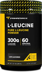 Primaforce L-Leucina en Polvo (300 Gramos | 60 Raciones) - L-Leucina Pura, 5 Gramos por Ración