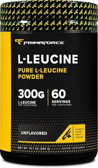 Primaforce L-Leucina en Polvo (300 Gramos | 60 Raciones) - L-Leucina Pura, 5 Gramos por Ración – Image 1