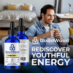GoodWood Gotas Líquidas para Hombre - Fórmula Herbal Orgánica