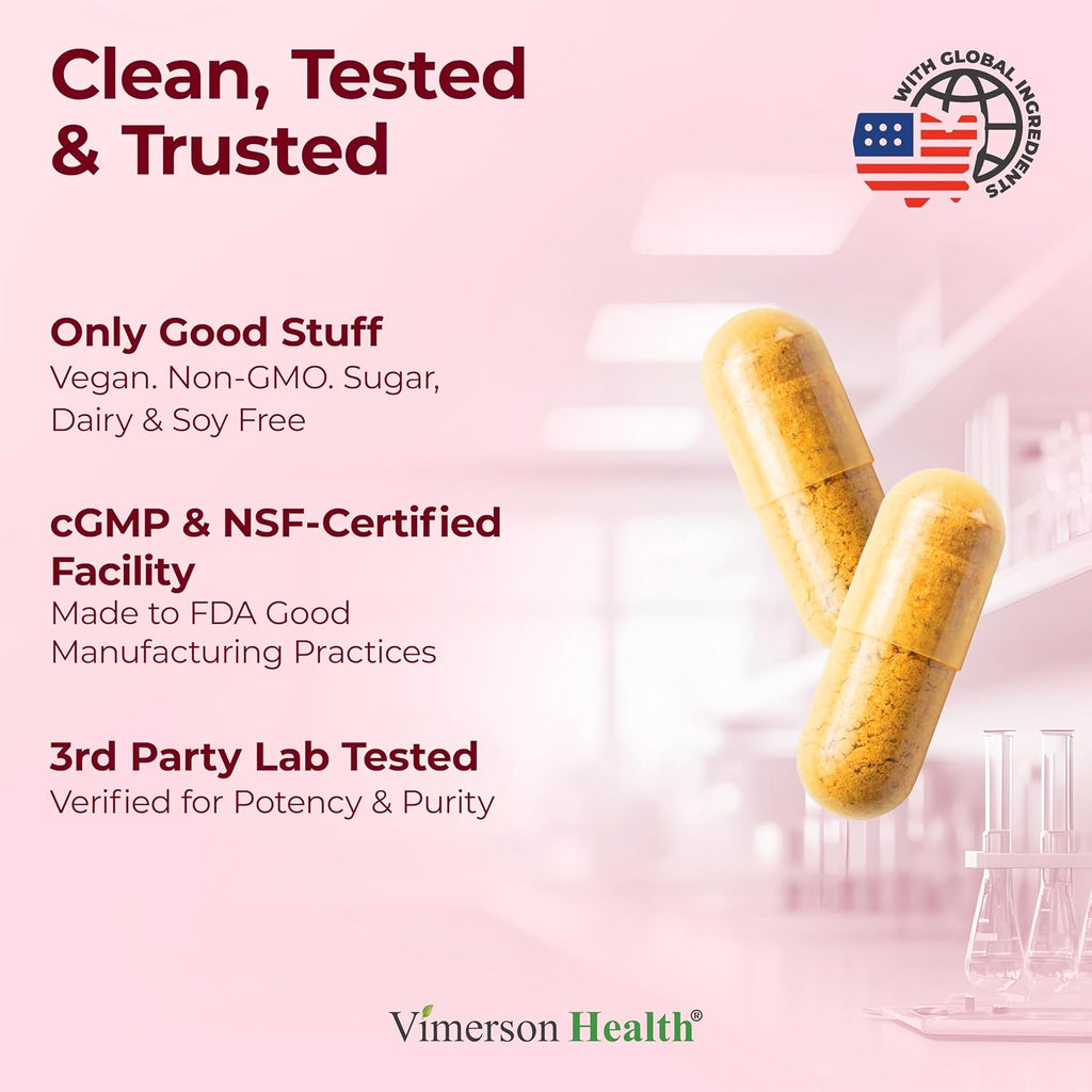 Vimerson Health Vanadium with Chromium – Dietary Supplement with Alpha Lipoic Acid, Cinnamon, Banaba, and Bitter Melon – 60 Capsules