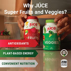 Juce Original Formula - Complemento Orgánico de Superfrutas y Verduras - 23 Frutas y 23 Verduras - 180 Cápsulas - Terra Kai Organics