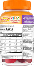 Emergen-C Kidz Gomitas de Apoyo Inmunitario con Vitamina C y B, Sabor Berry Bash, 44 uds