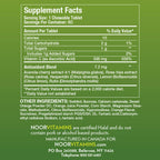 Noor Vitamins Vitamina C 500 mg Masticable con Escaramujo y Antioxidantes - 60 Comprimidos Sabor Naranja - Halal, Vegano, Sin Gluten