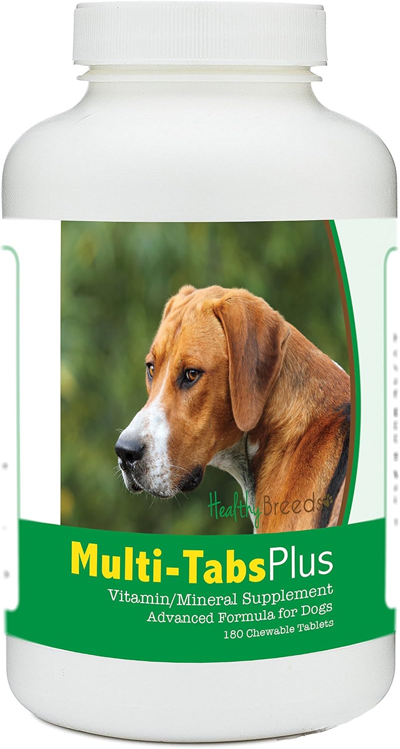 Healthy Breeds Multi-Tabs Plus Comprimidos Masticables para Perro Foxhound Inglés (180 uds)