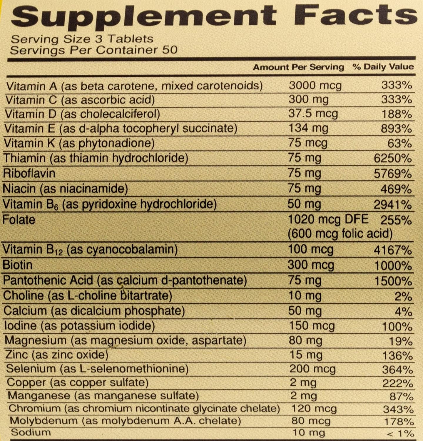 Optimum Nutrition Opti-Men, Suplemento Multivitamínico para Hombres, 150 Comprimidos