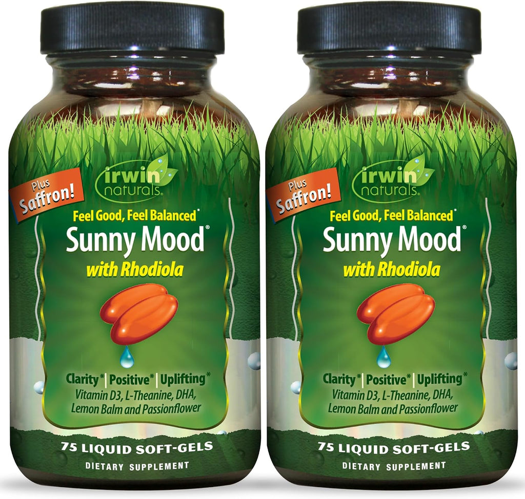 Irwin Naturals Sunny Mood - 75 Cápsulas Blandas (2 Unidades)