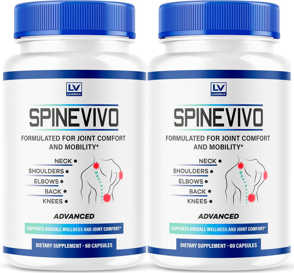 Spine Vivo Plus Cápsulas (2 Pack) – 120 Cápsulas para 2 Meses
