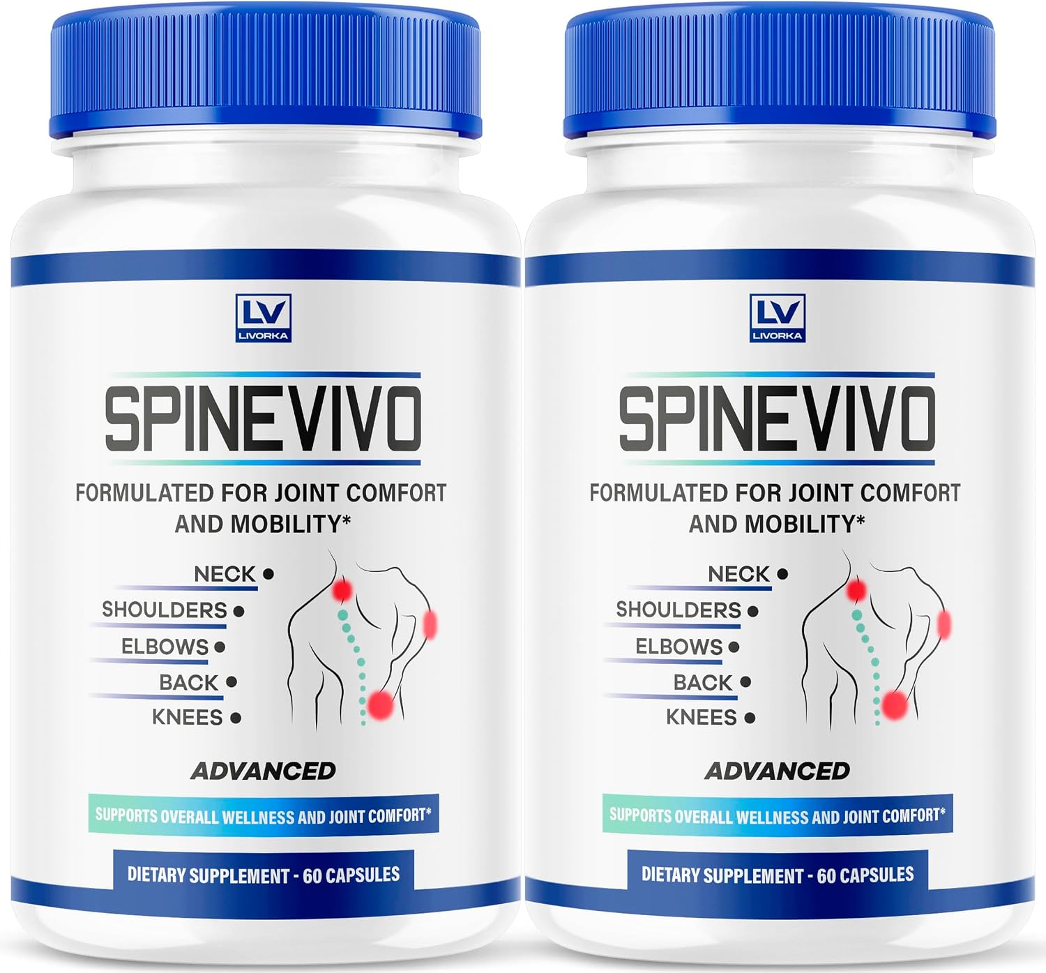 Spine Vivo Plus Cápsulas (2 Pack) – 120 Cápsulas para 2 Meses