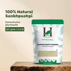 H&C Shankhpushpi Powder (Convolvulus pluricaulis) 227g - Suplemento Ayurvédico para Memoria y Concentración