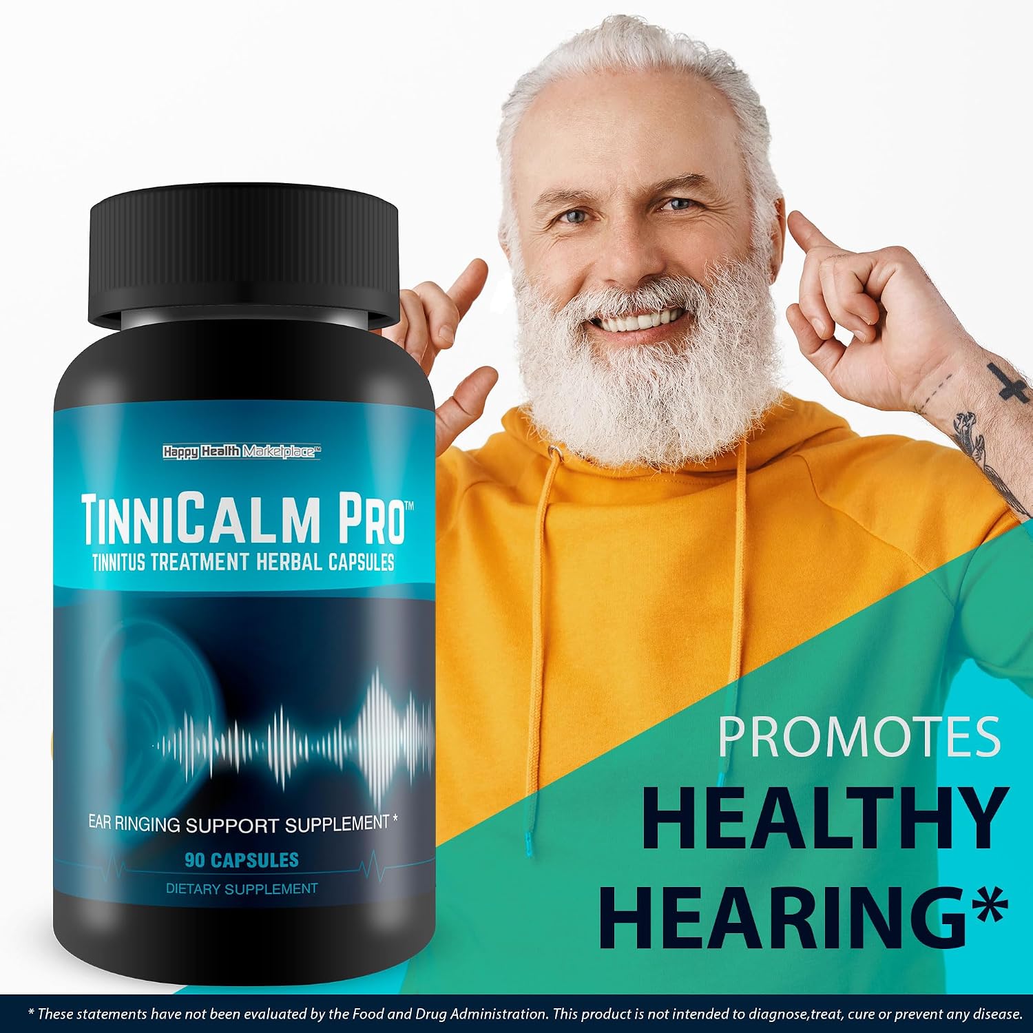 TinniCalm Pro - Cápsulas Herbales para el Alivio del Acúfeno