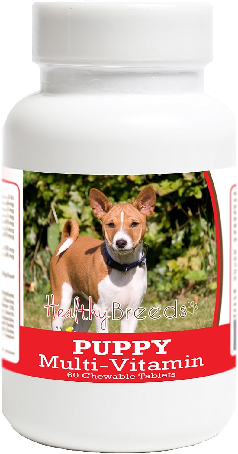 Healthy Breeds Comprimidos Multivitamínicos para Cachorros Basenji (60 unidades)