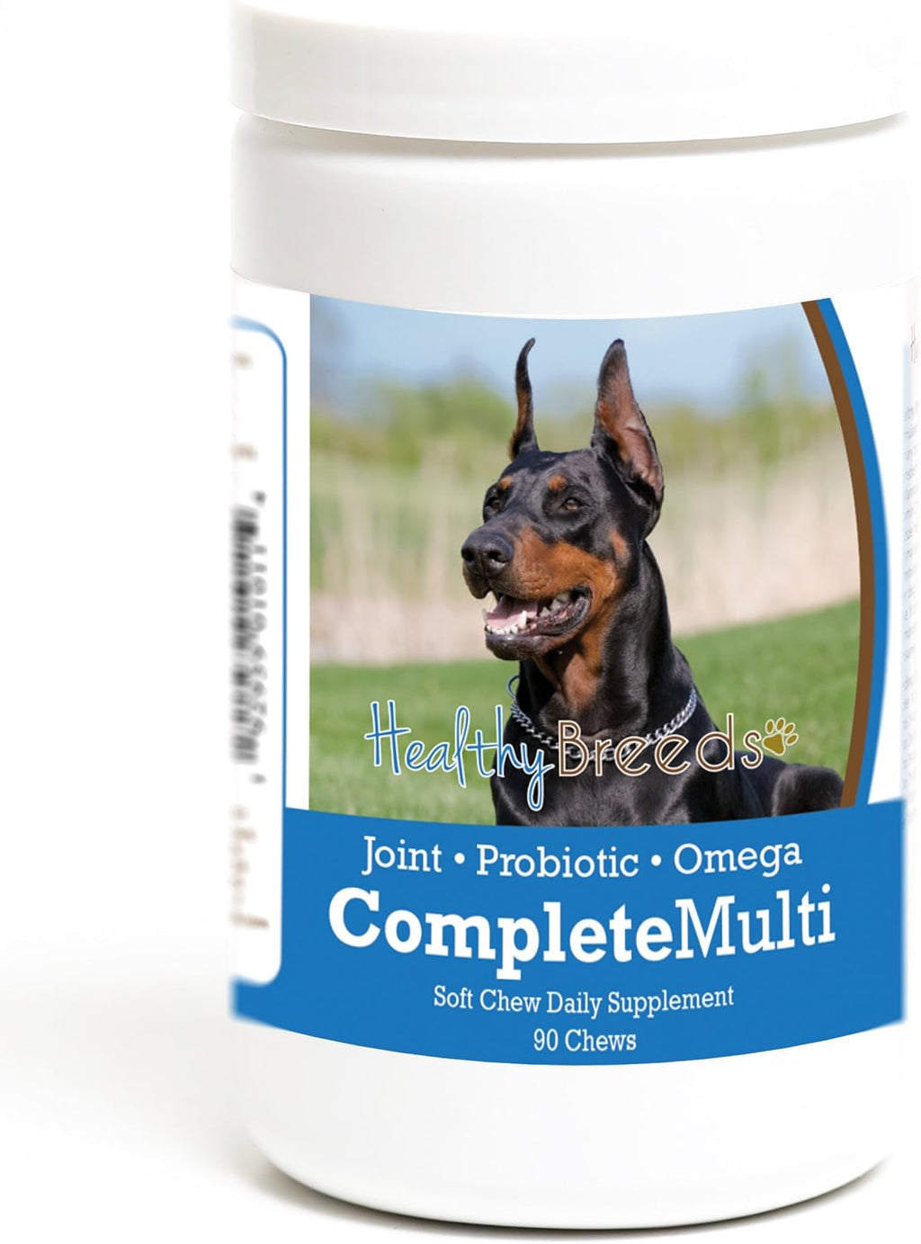 Healthy Breeds Multivitamínico Todo en Uno para Perros Doberman Pinscher, 90 Masticables