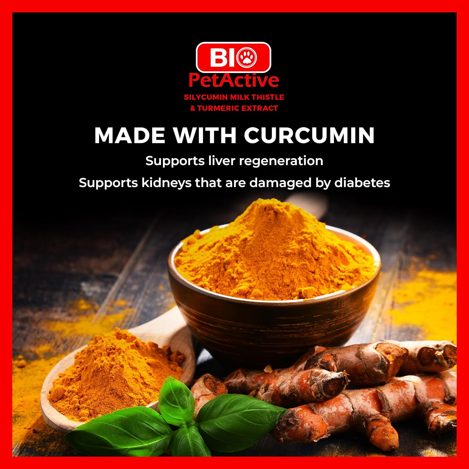 Bio PetActive Silycumin Cardo Mariano y Cúrcuma para Perros - 45 Comprimidos Masticables