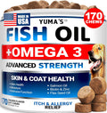 Omega 3 para perros – 170 masticables – Suplemento para piel y pelaje con salmón, EPA y DHA – Sabor pollo