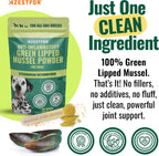 Azestfor Polvo de Mejillón de Labio Verde Antiinflamatorio para Perros