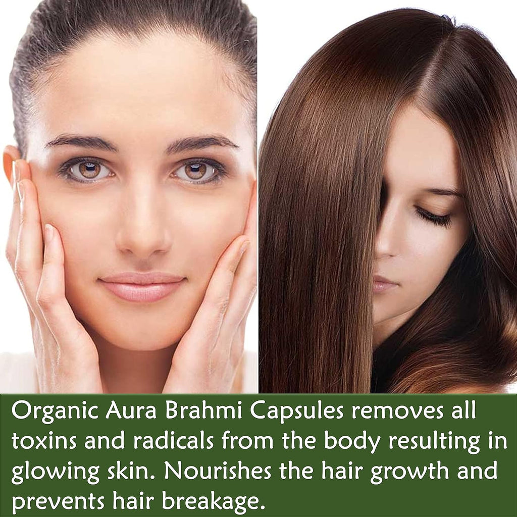 Organic Aura Cápsulas de Brahmi - 120 uds.
