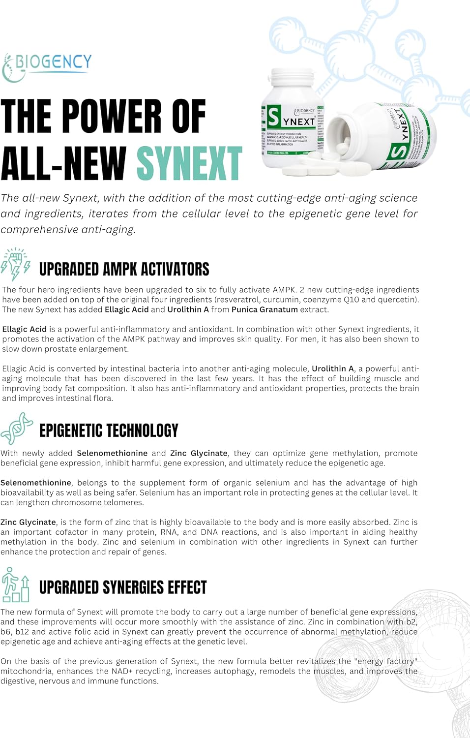 Synext NAD+ Supplement 30 Comprimidos