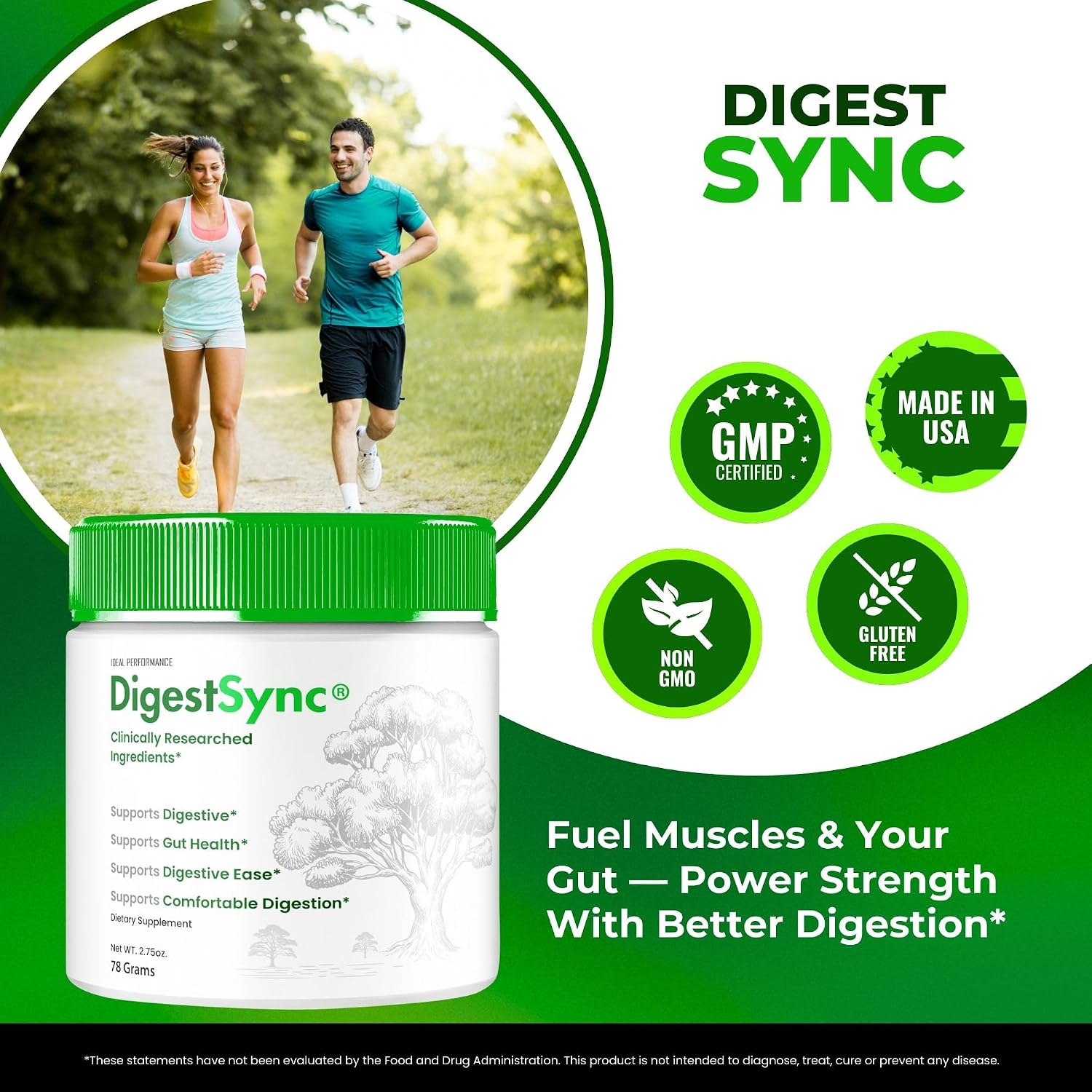 DIgestSync Salud Intestinal Polvo - Fórmula Avanzada (Pack de 3)