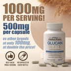 Glucan Elite – Beta 1,3D Glucano 500mg 60 cápsulas (Paquete de 3)