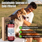 Aceite de Salmón y Abadejo de Alaska Salvaje - Suplemento de Omega 3 para Perros y Gatos, 768 ml