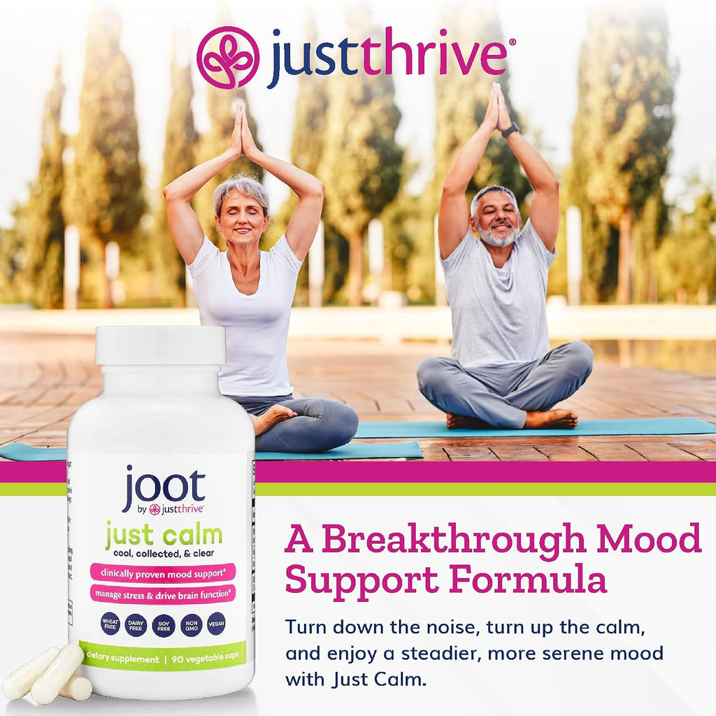 Just Thrive - Just Calm - Control de Cortisol - Calma, Memoria y Ánimo - 90 Cápsulas