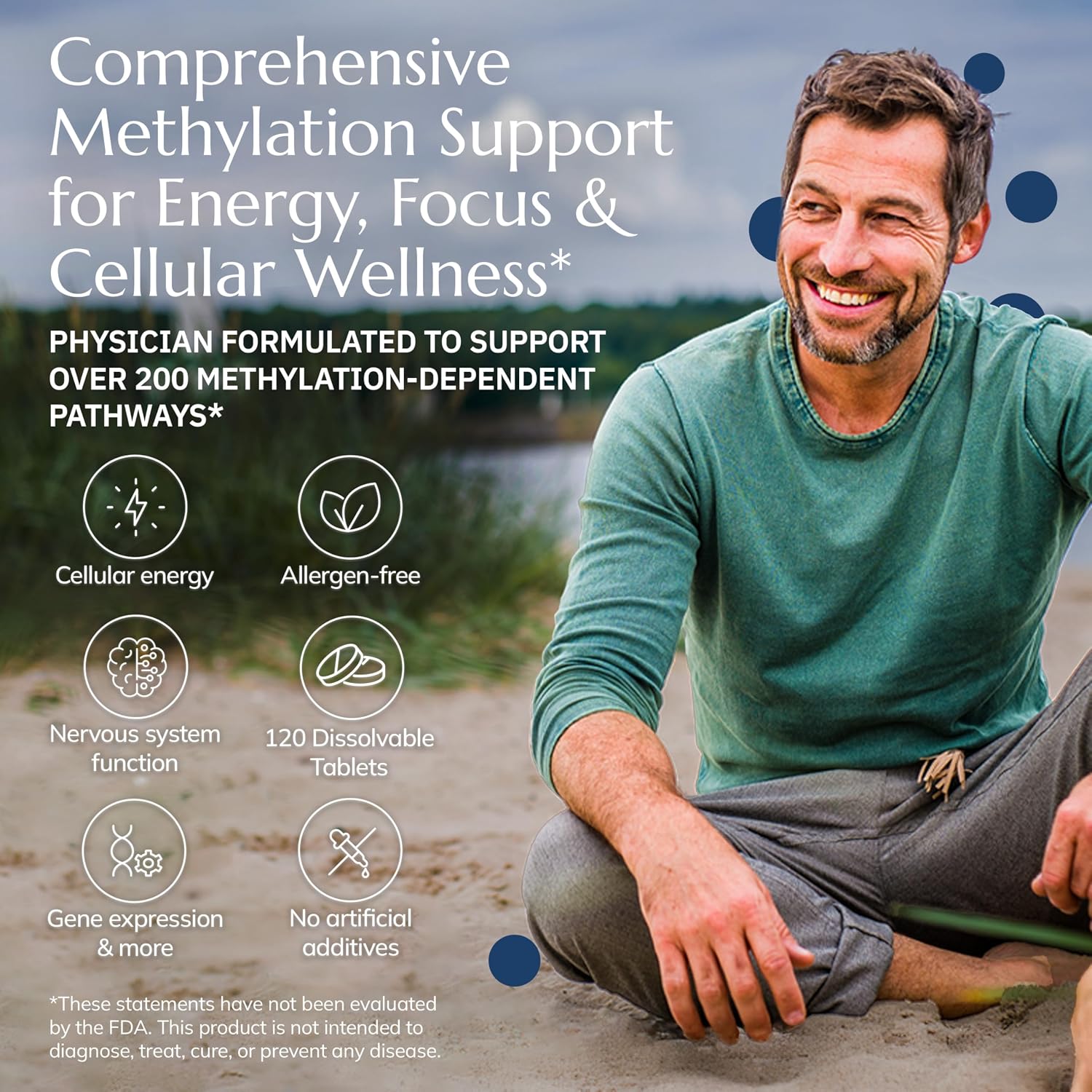 Neurobiologix Methylation Complete, Complejo B Metilado con Metilfolato, Vitamina B12 y B6, 120 Tabletas Masticables