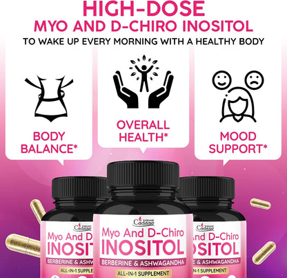Cápsulas de Myo y D-Chiro Inositol Organic Cadane - 90 Cápsulas Veganas – Image 5