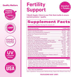 Pink Stork Pack de Fertilidad: Té de Concepción + Suplemento con Inositol, Vitex, Folato y Ashwagandha