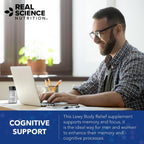 Real Science Nutrition Lew-X - Suplemento para Apoyo Cognitivo y Alivio de Temblores Musculares