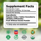 Herbsforever Amla Fruit (Seasonal Fresh, Seedless) Indian Gooseberry - Superfood, Antioxidants, Vitamin C | Wild Harvested - Non-GMO, Vegan | 454 g