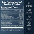 Eu Natural Conception for Him - Suplemento de Fertilidad Masculina, 60 Cápsulas Vegetales
