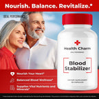 Health Charm Blood Formula Support Capsules - Maximum Strength, All Natural Formula (2 Pack)