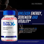 Elite Grow XL Gummies - Suplemento en Gominolas para Hombres - Vitalidad y Energía (3 Pack)